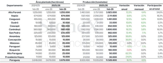 Resultado Consolidado (zafra + Zafriña) – Feb. 2026