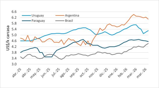 Precio Del Novillo En Mercosur