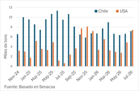 Exportaciones A Chile Y Estados Unidos